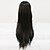 halpa Synteettiset trendikkäät peruukit-Synteettiset peruukit Suora Suora Otsatukalla Peruukki Pitkä Musta Synteettiset hiukset Naisten Korkealaatuinen Luonto musta