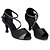 ieftine Pantofi Dans Latin-Pentru femei Pantofi de dans Pantofi Dans Latin Adidași Detalii Cristal Subțire superioară Negru / Mov / Albastru / Satin / Antrenament / EU40