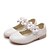 cheap Kids&#039; Flats-Girls&#039; Comfort / Flower Girl Shoes Faux Leather Flats Toddler(9m-4ys) / Little Kids(4-7ys) Rhinestone / Flower / Hook &amp; Loop White / Gold / Pink Spring &amp;  Fall / Wedding / Party &amp; Evening / Wedding