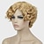 cheap Synthetic Trendy Wigs-Synthetic Wig Curly Side Part Wig Short Blonde Medium Auburn Light Blonde Dark Wine Natural Black Synthetic Hair Women&#039;s Classic Synthetic Red Black StrongBeauty