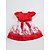 baratos Vestidos-Para Meninas 3D Floral Vestido Manga Curta Verão Primavera Outono Floral Laço Algodão Poliéster Bébé