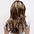 cheap Older Wigs-Synthetic Wig Natural Wave Natural Wave With Bangs Wig Long Brown Synthetic Hair Women&#039;s Alice Brown with Golden Highlights