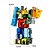 cheap Building Blocks-Building Blocks Educational Toy Construction Set Toys 15 pcs Robot Transformation Number Robot compatible A Grade ABS Plastic Legoing Creative Boys&#039; Girls&#039; Toy Gift / 14 years+ / Kid&#039;s