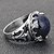 abordables Anillos-1 PC Anillo de banda For Hombre Zafiro Sintético Fiesta Mascarada Titanio Acero Titanio