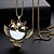 cheap Necklaces-Women&#039;s Cubic Zirconia Pendant Necklace Long Owl Ladies Classic Fashion Alloy Gold 52 cm Necklace Jewelry 1pc For Daily