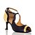abordables Zapatos de baile latino-Mujer Zapatos de baile Zapatos de Baile Latino Sandalia Corte Slim High Heel Negro / Rojo / Dorado / Entrenamiento / EU39