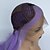 economico Parrucche lace sintetiche-Parrucche Lace Front Sintetiche Liscio Parte di mezzo Lace frontale Parrucca Lungo Viola Capelli sintetici Per donna Regolabili Di tendenza Glueless Viola