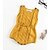 abordables Monos para bebé niña-Bebé Unisex Chic de Calle Un Color Sin Mangas Bodysuit Amarillo