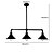 cheap Island Lights-3-Light Vintage Industrial Pipe Pendant Lights Metal Shade Restaurant With 3 Head Painted Finish