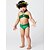 cheap Swimwear-Kids Girls&#039; Cartoon Print Spandex Swimwear Green