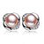 cheap Earrings-Women&#039;s Cubic Zirconia Freshwater Pearl Stud Earrings Solitaire Flower Ladies Natural Fashion Sweet S925 Sterling Silver Freshwater Pearl Earrings Jewelry White / Pink For Wedding Party Daily
