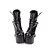 abordables Zapatos Lolita-Mujer Zapatos Botas Punk Gótico Tacón Cuadrado Zapatos Un Color 12.5 cm Negro PU Traje de Halloween