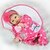 billige Reborn-dukker-24 inch Reborn Doll Baby Girl Newborn Gift Non Toxic Artificial Implantation Blue Eyes Tipped and Sealed Nails Silicone Cloth 3/4 Silicone Limbs and Cotton Filled Body with Clothes and Accessories