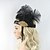 Χαμηλού Κόστους Ιστορικές &amp; Vintage Στολές-The Great Gatsby Charleston Vintage 1920s Flapper Headband Women&#039;s Feather Costume Head Jewelry Black+Golden Vintage Cosplay Party Prom Sleeveless