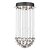 abordables Luces colgantes-Lámpara colgante de cristal de 4 luces 32 cm metal cromado moderno contemporáneo 110-120v / 220-240v