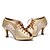 baratos Sapatos de Dança Latina-Mulheres Sapatos de Dança Sapatos de Dança Latina Têni MiniSpot / Lantejoula Salto Grosso Personalizável Preto / Dourado / Ensaio / Prática