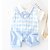 cheap Baby Boys&#039; One-Piece-Baby Boys&#039; Basic Daily Patchwork Patchwork Short Sleeves Cotton Romper Light Green