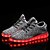 cheap Men&#039;s Sneakers-Men&#039;s Comfort Shoes Light Up Shoes Spring &amp;  Fall Outdoor Sneakers Tulle Black / Red / Gray