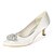 cheap Wedding Shoes-Women&#039;s Wedding Shoes Glitter Crystal Sequined Jeweled Plus Size Wedding Party &amp; Evening Wedding Heels Bridal Shoes Rhinestone Kitten Heel Pointed Toe Basic Pump Satin Solid Colored White Ivory Silver
