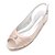 cheap Wedding Shoes-Women&#039;s Wedding Shoes Slingback Plus Size Wedding Party &amp; Evening Wedding Flats Wedding Sandals Bridesmaid Shoes Rhinestone Flat Heel Peep Toe Comfort Slingback Satin Solid Colored Black White Ivory