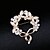 cheap Pins and Brooches-Women&#039;s AAA Cubic Zirconia Brooches Classic Elegant Brooch Jewelry Gold For Wedding Festival