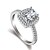 preiswerte Ringe-Ring Stilvoll Silber Messing Platiert Diamantimitate Kostbar Vorstellen damas Romantisch Modisch 1pc 5 6 7 8 9 / Damen / Solitär