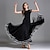 cheap Ballroom Dancewear-Ballroom Dance Dress Draping Women&#039;s Performance Short Sleeve High Senior Emulation Silk Tulle Ice Silk