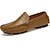 cheap Men&#039;s Slip-ons &amp; Loafers-Men&#039;s Comfort Shoes Cowhide Summer Loafers &amp; Slip-Ons Brown / Blue / Khaki / Office &amp; Career