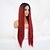 cheap Premium Synthetic Lace Wigs-Synthetic Lace Front Wig Straight Middle Part Lace Front Wig Long Black / Red Synthetic Hair Women&#039;s Heat Resistant Red