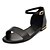 cheap Women&#039;s Sandals-Women&#039;s Sandals Low Heel Nappa Leather Comfort Spring Black / White / Champagne