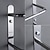 お買い得  タオルホルダー-バスルーム タオル バー クローム多層新しいデザイン ステンレス鋼バス 3 ロッド タオル ラック壁掛け銀色 1 pc
