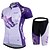 cheap Men&#039;s Clothing Sets-Malciklo Women&#039;s Cycling Jersey with Shorts Mountain Bike MTB Road Bike Cycling White Black Butterfly Bike Jersey Padded Shorts / Chamois Clothing Suit Polyester Back Pocket Sports Butterfly