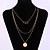 cheap Necklaces-Women&#039;s Layered Necklace Long Necklace Layered Ladies Stylish Classic Grandmother Alloy Gold 32+10 cm Necklace Jewelry 1pc For Daily