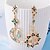 cheap Earrings-Women&#039;s Crystal Drop Earrings Mismatched Chandelier Moon Ladies Cubic Zirconia Earrings Jewelry Blue For