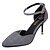 cheap Women&#039;s Heels-Women&#039;s Heels Daily Office &amp; Career Striped Summer Stiletto Heel Pointed Toe Basic Pump PU Red Gray