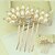 cheap Hair Accessories-Side Combs Hair Accessories Pearl / Alloy Wigs Accessories Women&#039;s 1pcs pcs 11-20cm cm Dailywear Traditional / Classic Lovely / Blonde