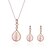 cheap Jewelry Sets-Women&#039;s Pendant Necklace Dangle Earrings Long Drop Ladies Fashion Sweet Earrings Jewelry Gold For Evening Party Going out