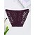 זול Intimo sexy-Women&#039;s Lace Super Sexy Brief Jacquard Low Waist White Black Purple One-Size