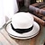 billiga Partyhatt-Hattar Vävda Halmmössa Avslappnad Semester Cocktailparty Melbourne Cup Klassisk Retro Med Satin Sløyf Huvudbonad Huvudbonad klä dig för att imponera på Hattar Racedagen