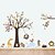 ieftine Abțibilde de Perete-Animale Perete Postituri Animal Stickers de perete Autocolante de Perete Decorative, Vinil Pagina de decorare de perete Decal Perete / Geam Decor 3pcs / Re-poziționabil