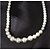 tanie Zestawy biżuterii-Damskie Zestaw biżuterii Luksusowy Sztuczna perła Kolczyki Biżuteria Biały Na Ślub Impreza Specjalne okazje Rocznica Urodziny