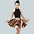 cheap Kids&#039; Dancewear-Latin Dance Skirts Ruching Girls&#039; Performance Sleeveless Natural Spandex