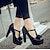 cheap Women&#039;s Heels-Women&#039;s PU(Polyurethane) Spring / Fall Comfort / Basic Pump Heels Chunky Heel Black / Beige / Pink / Daily