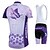 cheap Men&#039;s Clothing Sets-Malciklo Women&#039;s Cycling Jersey with Shorts Mountain Bike MTB Road Bike Cycling White Butterfly Plus Size Bike Clothing Suit Polyester Back Pocket Sports Butterfly Patterned Funny Clothing Apparel