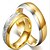 levne Fashion Ring-Snubní prsteny Kubický zirkon Dvoubarevné Zlatá Titanová ocel Titan Ocel přátelství dámy Elegantní Módní 2ks / Pro páry / Pro páry