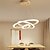 billige Sirkeldesign-moderne elektrodeløs dimming akryl enkelhet ledet anheng lys tre ringer innendørs lys til stue soverom restaurant