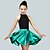 cheap Kids&#039; Dancewear-Latin Dance Skirts Ruching Girls&#039; Performance Sleeveless Natural Spandex