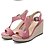 halpa Naisten sandaalit-Women&#039;s Sandals Daily Summer Wedge Heel Comfort Suede Black Dusty Rose Gray
