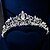 olcso Tiaras &amp; Crown-Női Kompatibilitás Esküvő Parti Hazatérés Royalty Strassz Kocka cirkónia Strassz Ezüstözött Ötvözet Ezüst