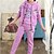 preiswerte Sets-Kinder Mädchen Zeichentrick Alltag Druck Langarm Standard Standard Baumwolle Kleidungs Set Purpur